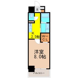 茶屋ケ坂駅 徒歩3分 7階の物件間取画像